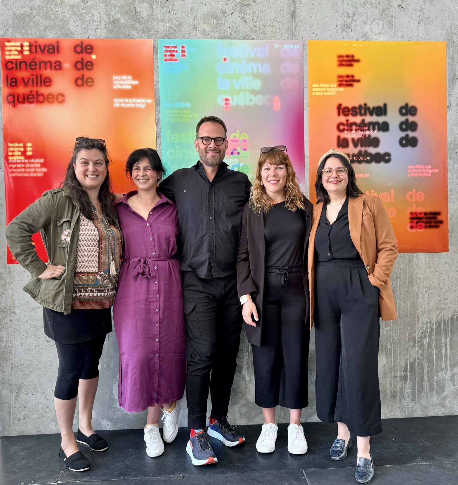 Karina Luzia Desmarais, Helen Faradji, Hugo Latulippe, Marie Elaine Riou, Audrey Pedneault, Photo @Lise Breton