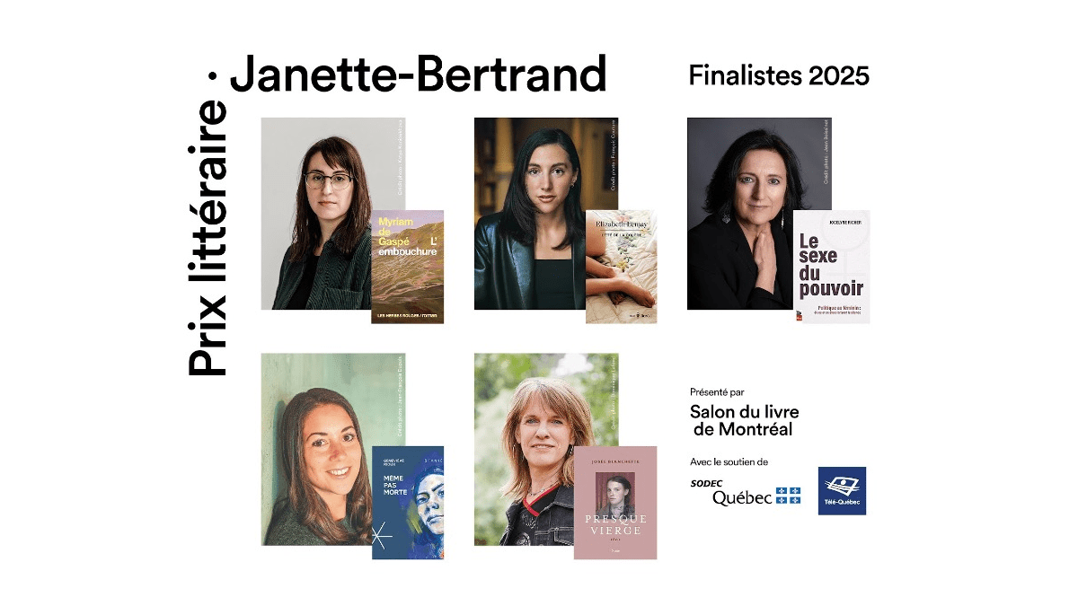 5 finalistes du prix littéraire Janette-Bertrand 2025