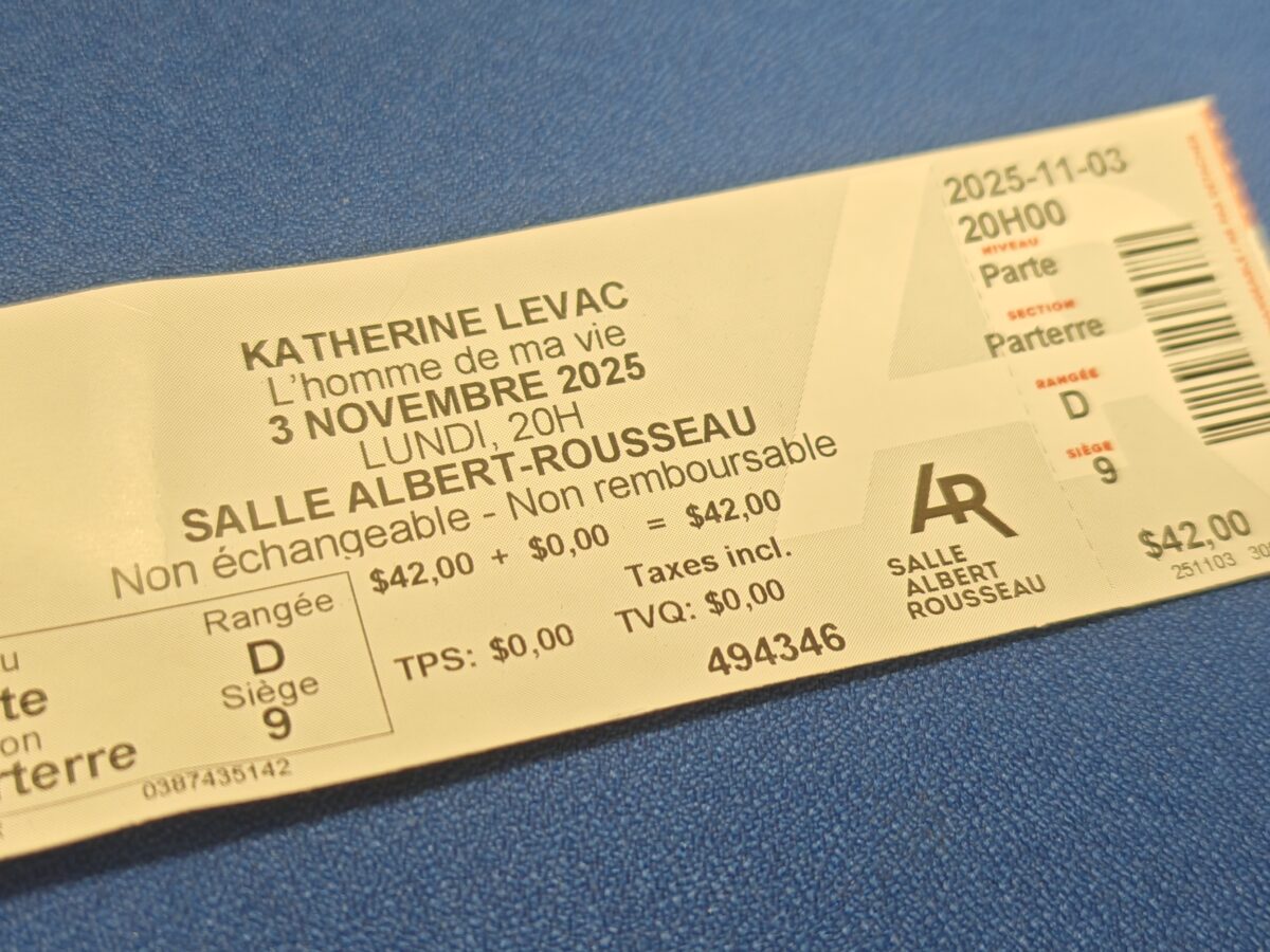 Billet de Catherine Levac