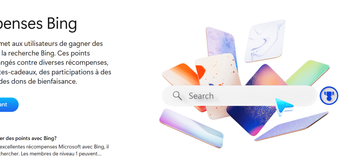 Récompenses Bing